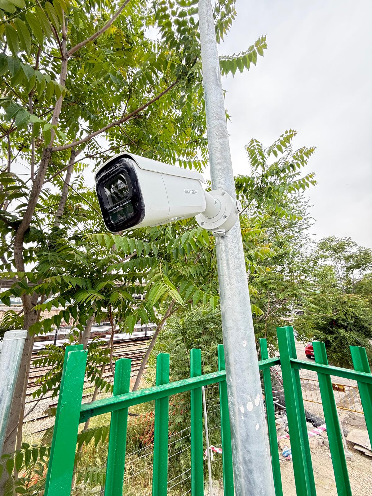Instalación de cámara de videovigilancia